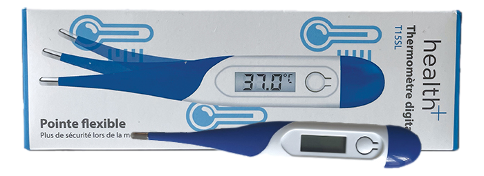 Thermomètre à bout flexible Ce thermomètre digital avec un écran à LCD permet de mesurer la température de manière fiable. 1